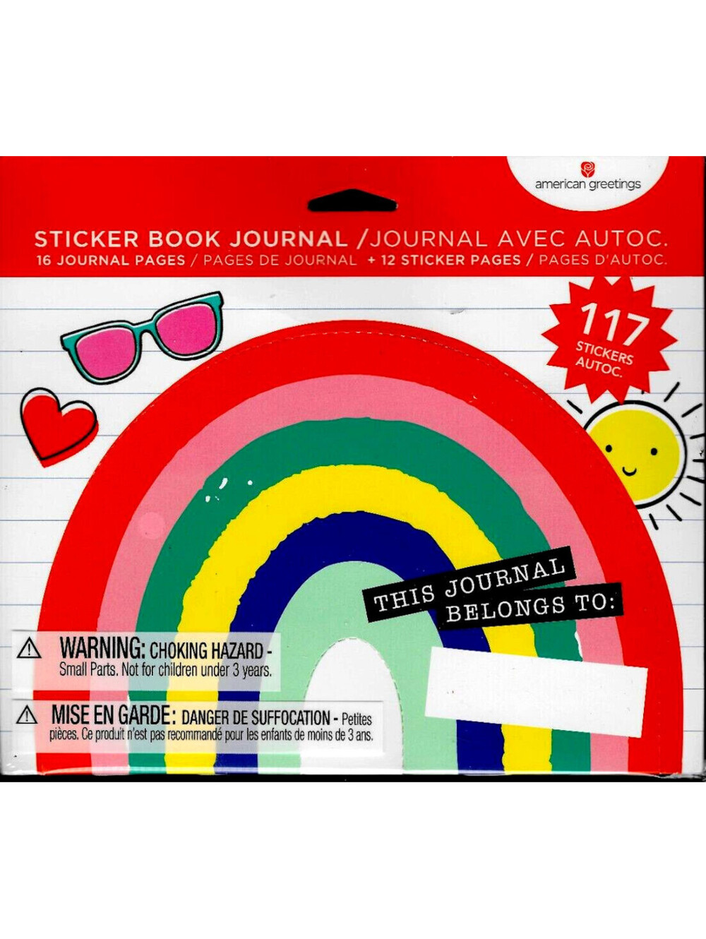 American Greetings Sticker Book Journal
